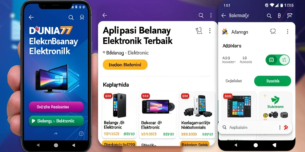 Tampilan antarmuka DUNIA77 yang user-friendly dan menarik.