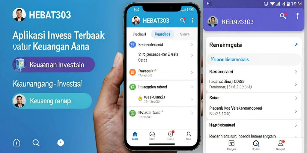Antarmuka HEBAT303 yang modern dan intuitif untuk investasi.