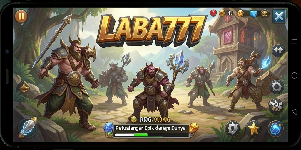 Tampilan antarmuka RPG LABA777 yang menarik dan interaktif.