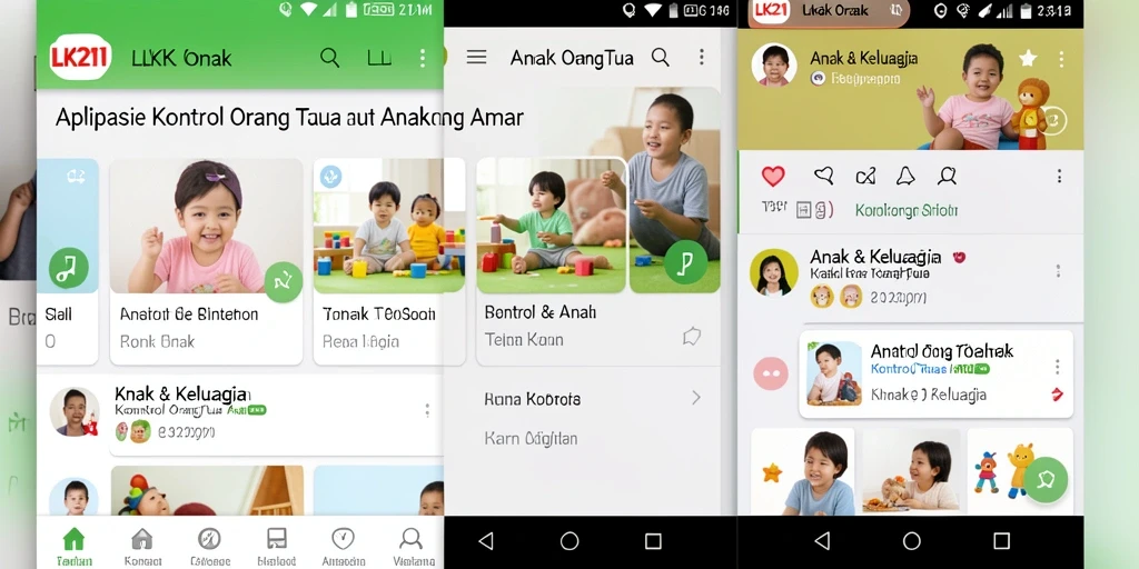Tampilan antarmuka LK21 yang sederhana dan intuitif.