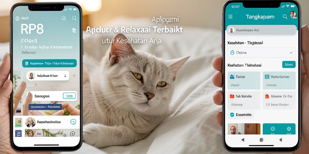 Antarmuka pengguna RP8 yang sederhana dan menarik untuk relaksasi.